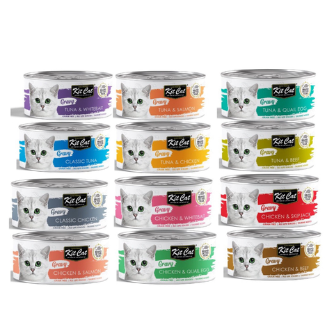 Pate Kit Cat Gravy Cho Mèo Mọi Lứa Tuổi (Lon (70g)