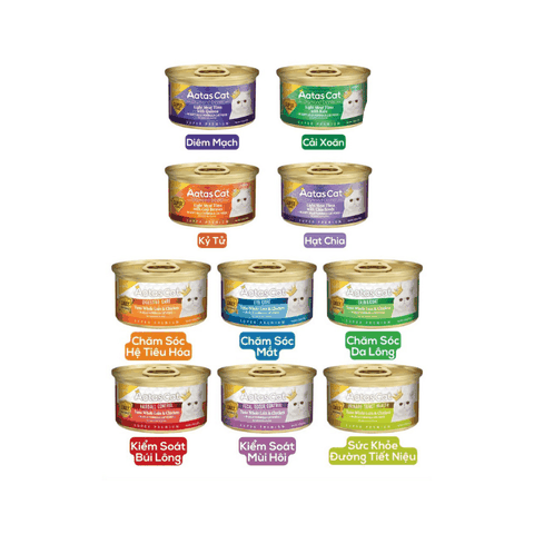 Pate Mèo Mọi Lứa Tuổi Aatas Super Food (Lon (80g)