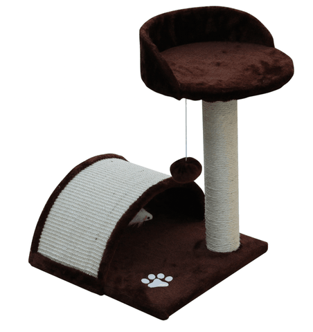 Nhà Cây Mèo Cat Tree Trụ Cao Vòm 2 Tầng