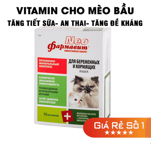 Vitamin Cho Mèo Bầu & Mèo Cho Con Bú Nhập Nga