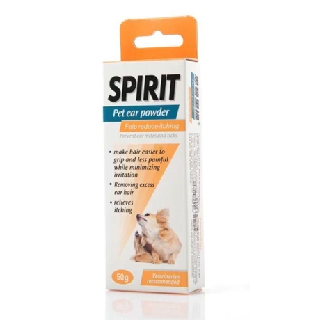 Bột Nhổ Lông Tai Spirit Dịu Nhẹ Cho Chó Mèo (50g)