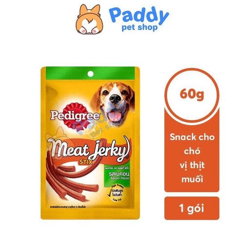 Snack Cho Chó Pedigree Meat Jerky Vị Thịt Muối (60g)