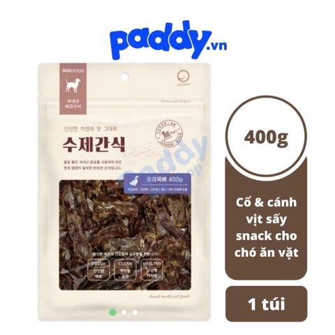 Snack Cho Chó Cổ & Cánh Vịt Sấy Gooday (400g)