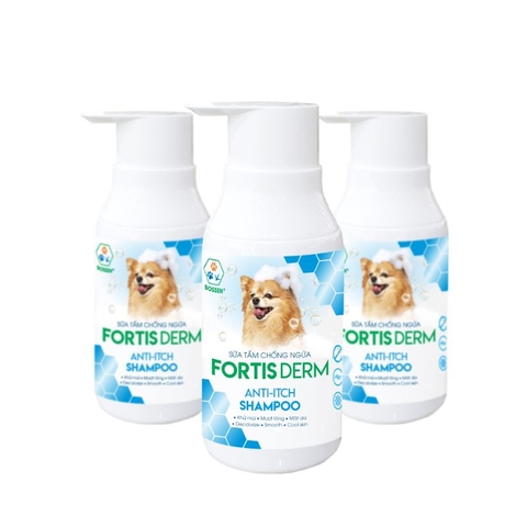 Sữa Tắm Cho Chó Bossen Fortis Derm Chống Ngứa (250ml)