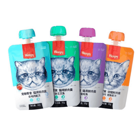 Súp Thưởng Mèo Wanpy Nắp Vặn Dễ Bảo Quản (90g)