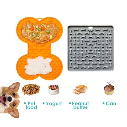 Thảm Liếm Thức Ăn Cho Chó Mèo Hỗ Trợ Ăn Chậm Fofos 21cm