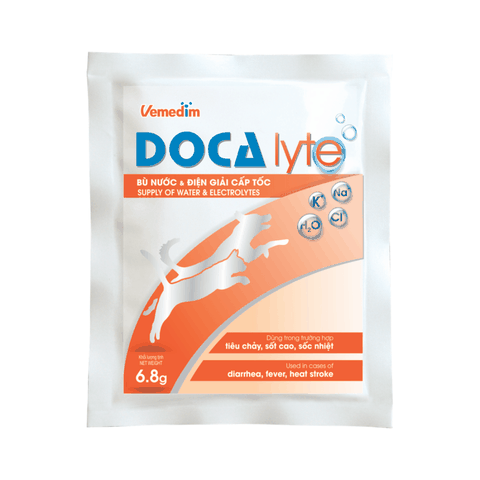 Doca Lyte Bù Bước Và Diện Giải Cấp Tốc Cho Chó Mèo Mùa Nóng