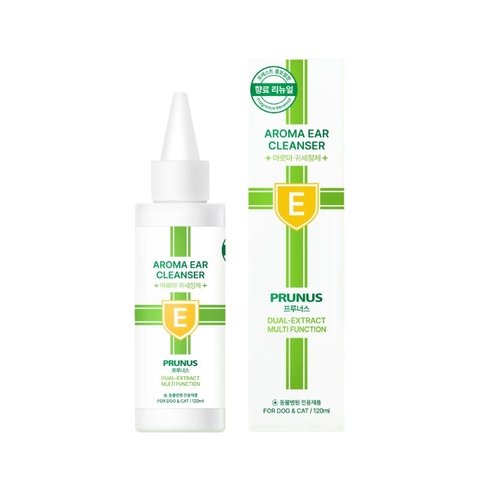 Vệ Sinh Tai Chó Mèo Prunus Aroma Ear Cleaner (120ml) (Hàn Quốc)