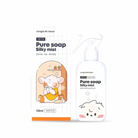 Xịt Thơm Mềm Lông Cho Chó Jungle Monster Pure Soap Silky Mist (150ml)