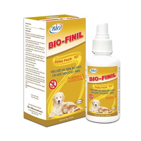 Xịt Trị Ve Cho Chó Mèo Bio Finil (100ml)