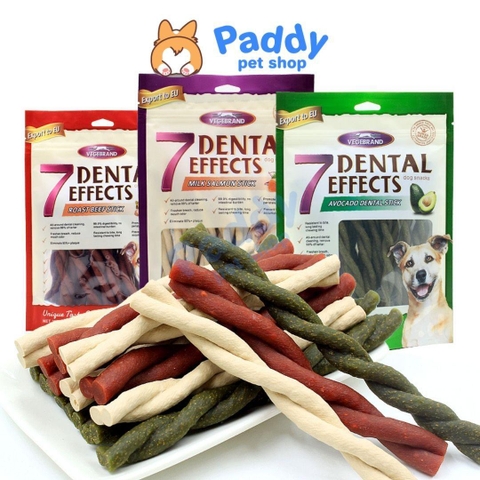 Xương Gặm Cho Chó 7 Dental Effects Đủ Vị – Sạch Răng Thơm Miệng