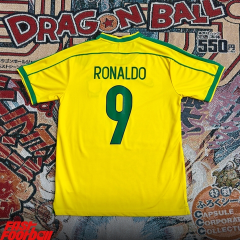 ÁO BÓNG ĐÁ ĐỘI TUYỂN BRAZIL 1998 SÂN NHÀ RONALDO #9