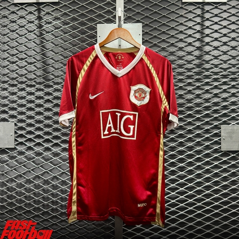 ÁO BÓNG ĐÁ MANCHESTER UNITED 2006/07 SÂN NHÀ (In ấn note vào ghi chú đơn hàng, tên số 70k, patch NHA 50k, patch C1 25k)