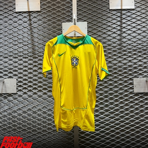 ÁO BÓNG ĐÁ ĐỘI TUYỂN BRAZIL 2004 SÂN NHÀ