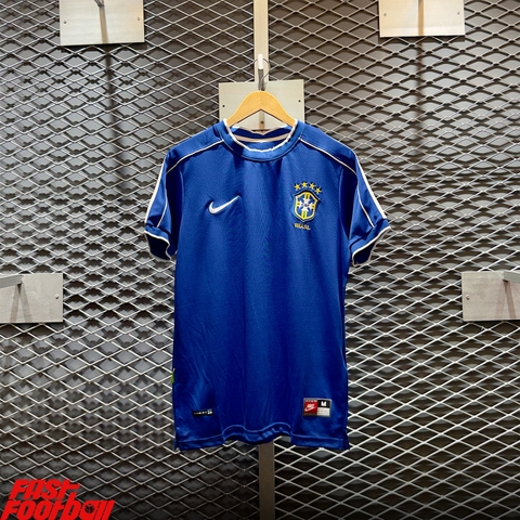 ÁO BÓNG ĐÁ ĐỘI TUYỂN BRAZIL 1998 SÂN KHÁCH