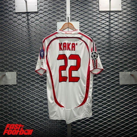 ÁO BÓNG ĐÁ AC MILAN 2006/07 SÂN KHÁCH CHUNG KẾT CHAMPIONS LEAGUE KAKA #22