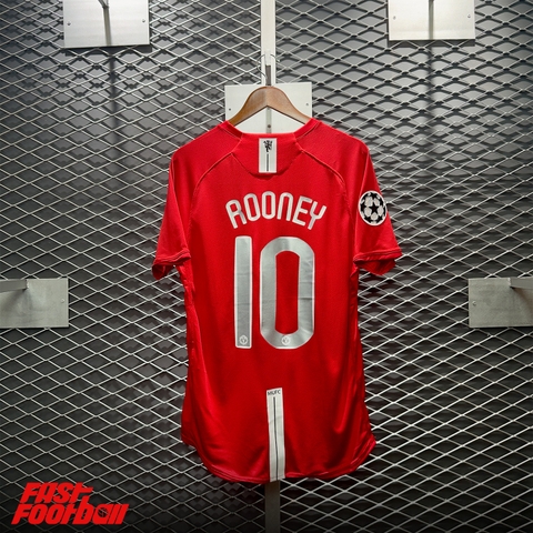 ÁO BÓNG ĐÁ MANCHESTER UNITED 2007/08 SÂN NHÀ CHUNG KẾT CHAMPIONS LEAGUE ROONEY #10