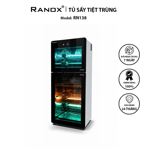 TỦ SẤY TIỆT TRÙNG RANOX 138L CAO CẤP