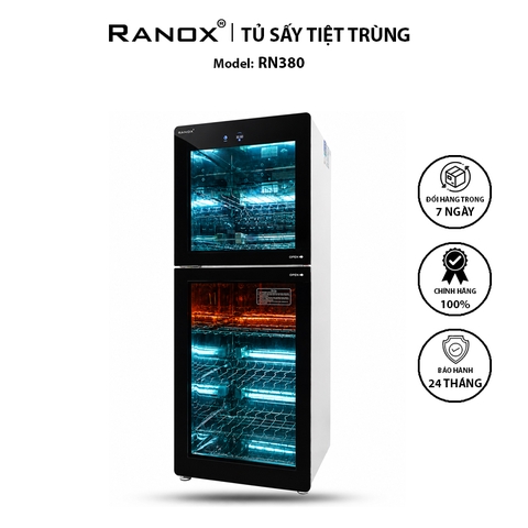 TỦ SẤY TIỆT TRÙNG RANOX 380L CAO CẤP