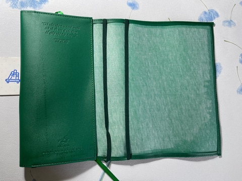 Bìa da PU bọc sách 15.5 x 24 cm - Màu xanh