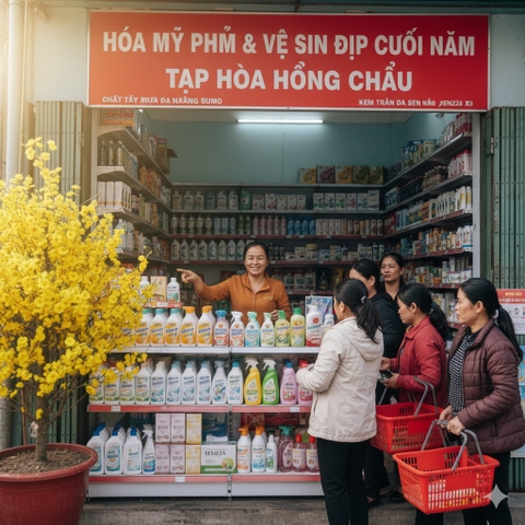 Nguồn Hàng Sỉ Tết Bính Ngọ 2026: Tạp Hóa Hồng Châu Chợ mới An Giang