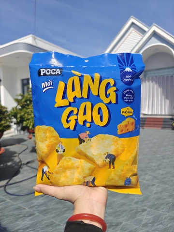 Bánh Gạo Làng Gạo Mới Vị Phô Mai Gói 108g – Chế Biến Từ Gạo Japonica, Không Chiên, Không Thêm Chất Bảo Quản
