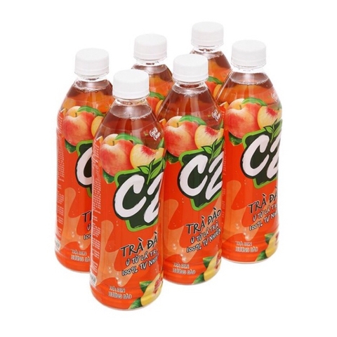 6 chai trà xanh C2 hương chanh/ Hương Đào 455ml