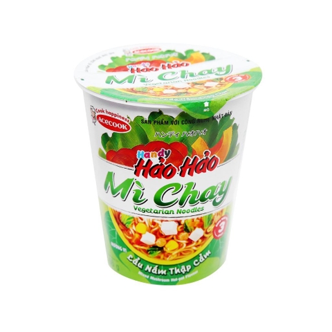Mì chay Handy Hảo Hảo lẩu nấm thập cẩm ly 66g