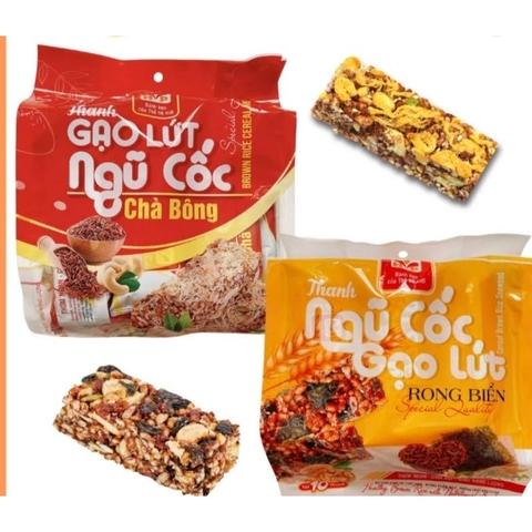 Bánh Gạo Lứt Ngũ Cốc Chà Bông , Ngũ Cốc Rong Biển 180g