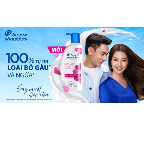 Dầu gội Head & Shoulders làm sạch gàu mềm mượt óng ả 330ml/625ml