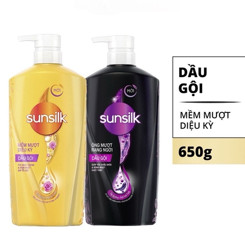 Dầu gội sunsilk 650G tặng xả 140g