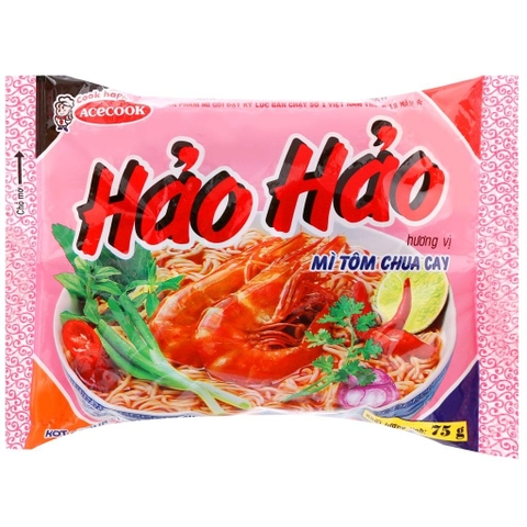 Mì Hảo Hảo Vị Tôm Chua Cay Gói 75g