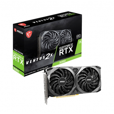VGA MSI GeForce RTX 3060 VENTUS 2X 12GB hoặc VGA ASUS Dual GeForce RTX 3060 V2 OC 12GB NEW FULL BOX