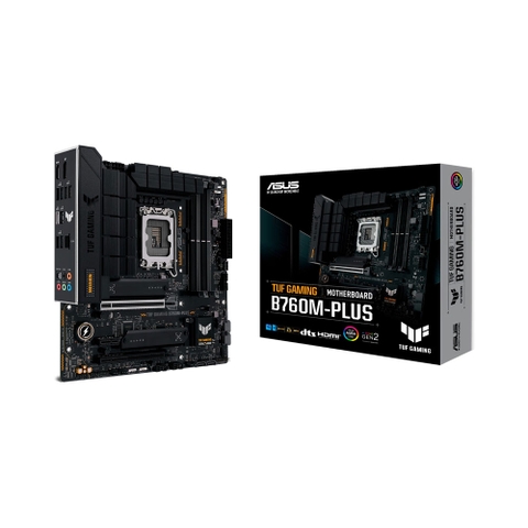 MAIN ASUS TUF B760M PLUS D4 (Intel B760/ Socket 1700/ M-ATX/ 4 khe ram/ DDR4/ 2.5 Gigabit LAN)