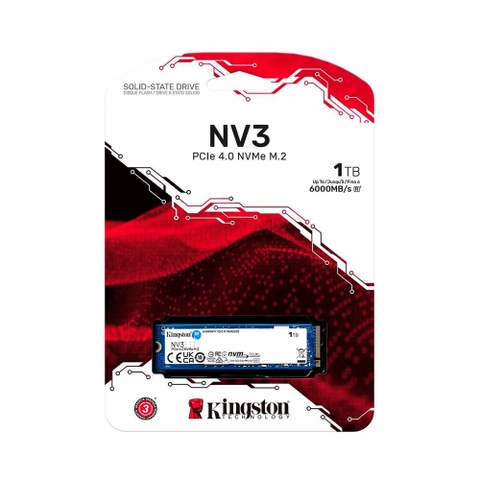 SSD Kingston NV3 1TB M.2 PCIe Gen4 x4 NVMe
