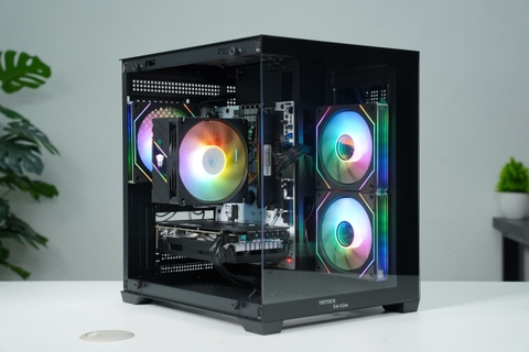 VỎ CASE VIETTECH X16B/ X17B AQUA BLACK (M-ATX/ KHÔNG FAN)
