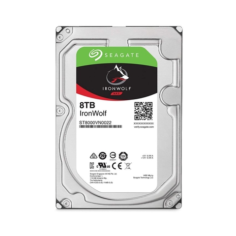 Ổ Cứng HDD SEAGATE IronWolf 8TB 3.5 inch, 7200RPM, SATA III, 256MB Cache (ST8000VN004)
