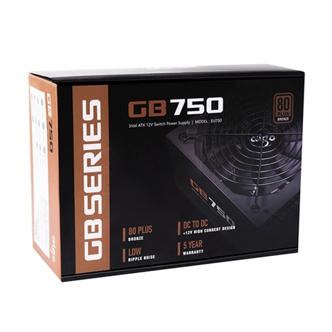 Nguồn máy tính AIGO Bronze GB750 - 750w (80 Plus Bronze/Màu Đen)