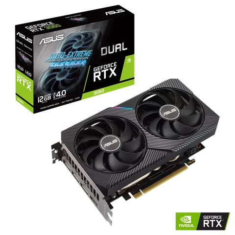 VGA ASUS Dual GeForce RTX 3060 V2 OC 12GB GDDR6 (DUAL-RTX3060-O12G-V2)