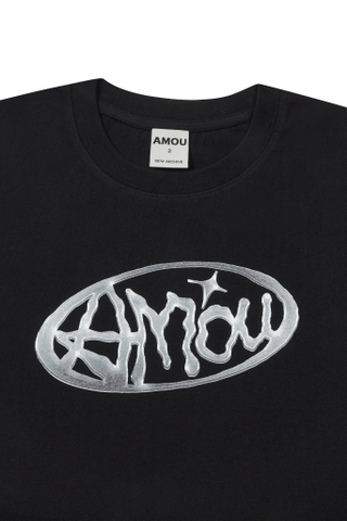 Áo Thun Logo AMOU Màu Đen