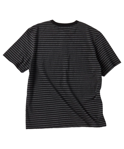 Áo Thun Henley Cổ Tròn Kẻ Sọc Untitled Starrynight – Màu Đen Charcoal