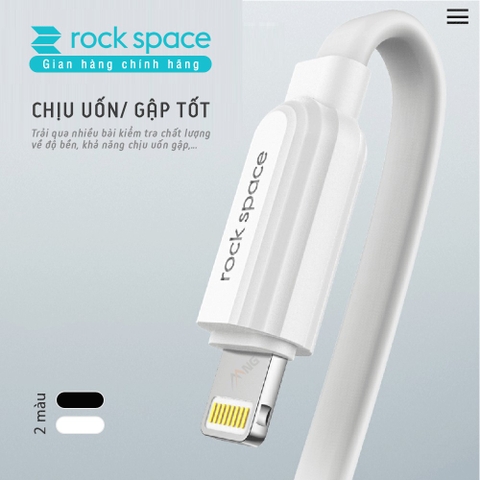 Dây cáp sạc iPhone Rockspace S5 sạc nhanh không nóng máy bảo hành 1 năm 1 đổi 1