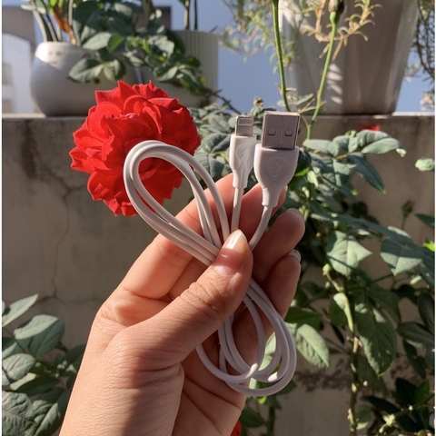 Cáp sạc chân WK-WDC041,dây tròn fast speed cable màu trắng-Hàng có bảo hành