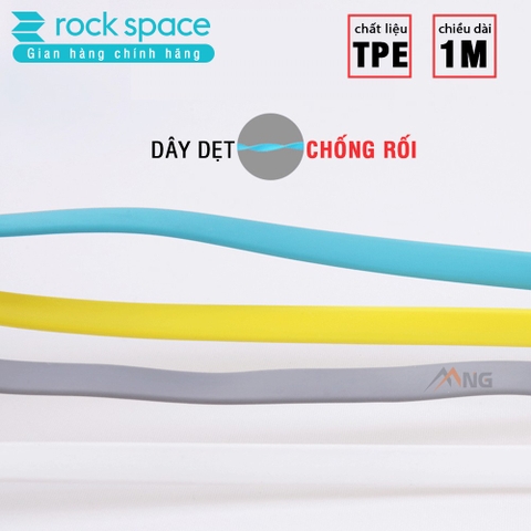 Dây cáp sạc cho iphone Rockspace Lightning Flat Data S05 100cm, dây dẹt màu trắng, xám, sạc nhanh cho iphone