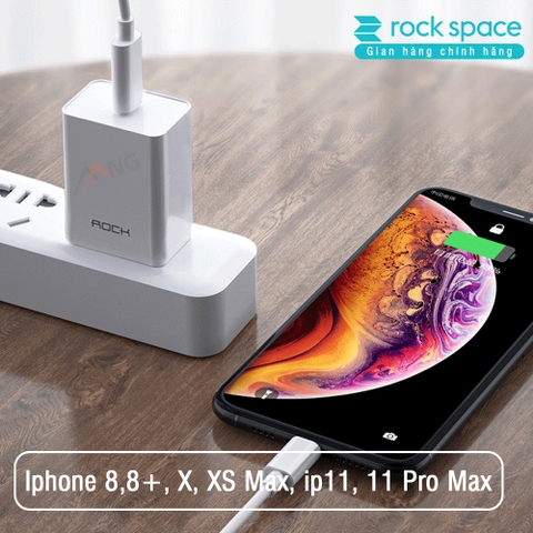 Bộ combo củ sạc nhanh chuẩn PD Rockspace T12 pro