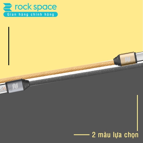 Dây cáp sạc nhanh Rockspace M5 cổng micro usb dây dù 1m dùng cho các dòng điện thoại android - Hàng chính hãng