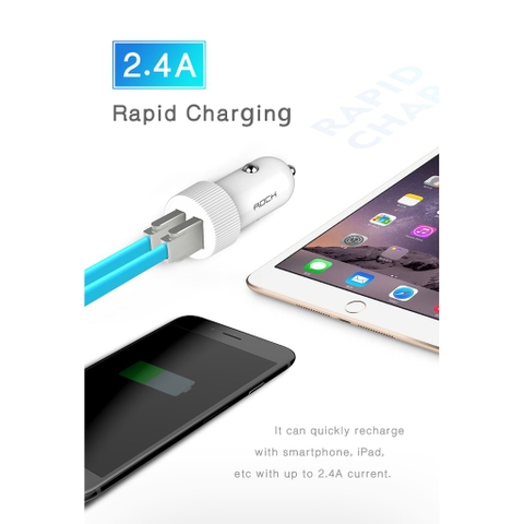 Tẩu sạc trên xe hơi Rockspace Sitor 2 cổng USB