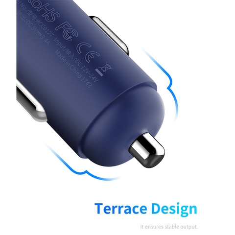 Tẩu sạc trên xe hơi Rockspace Sitor 2 cổng USB