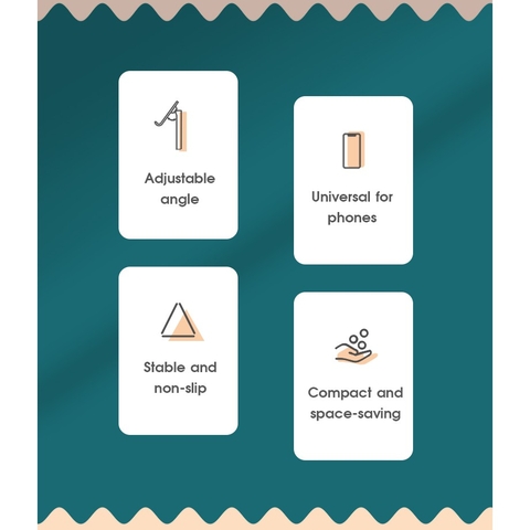 Giá đỡ điện thoại, máy tính bảng, ipad Rockspace phù hợp iphone, ipad, máy tính bảng,học online,xem phim, chơi game