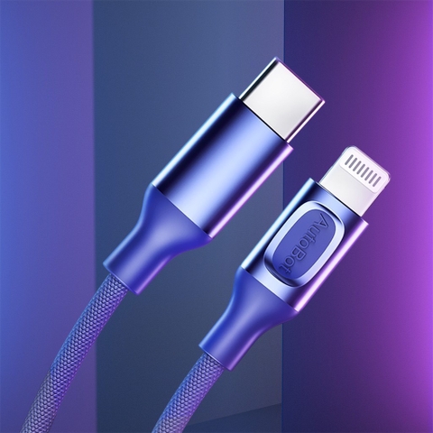 Dây cáp MFI sạc nhanh iphone Rockspace A1 dây dù chuẩn PD typeC to lightning bảo hành 12 tháng